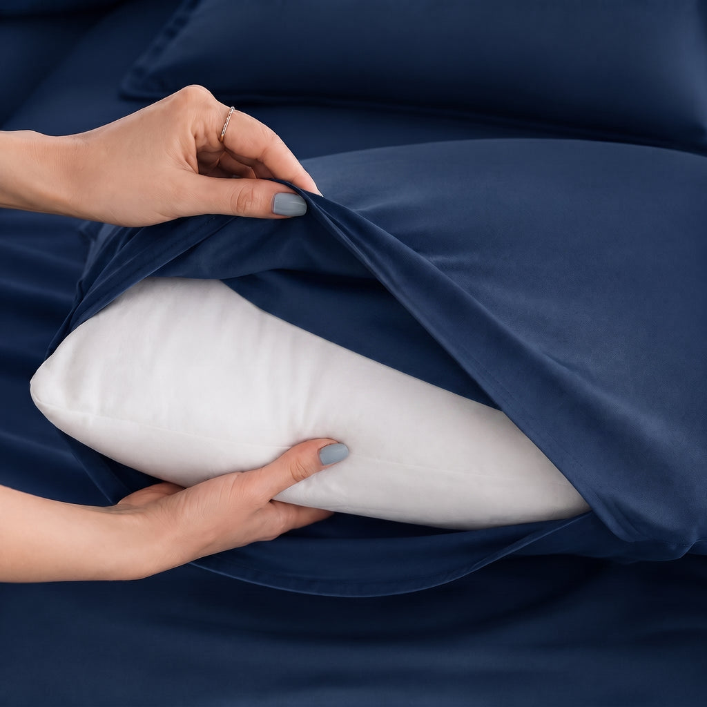 Evermore Midnight Tide Bamboo Bed Sheets