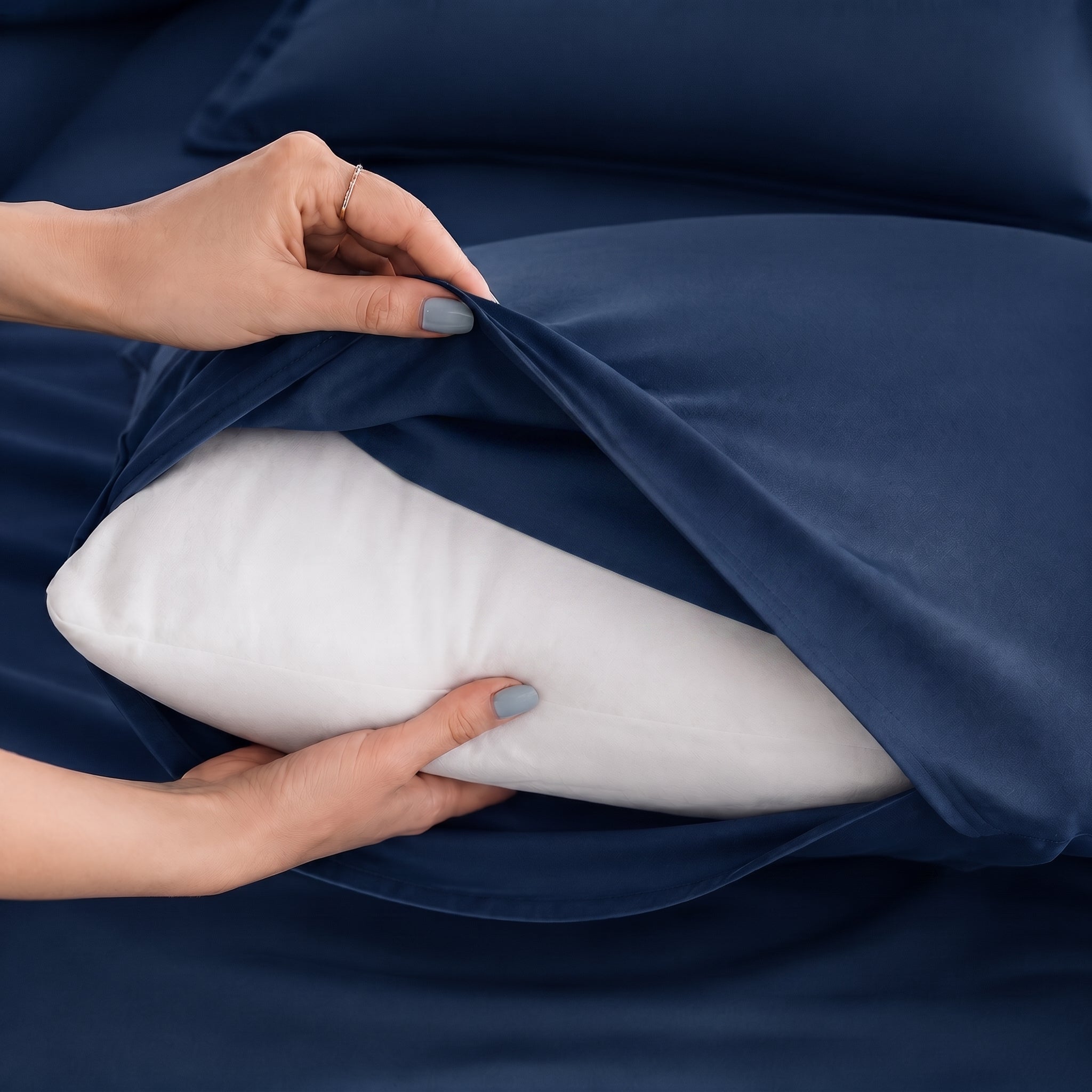 Evermore Midnight Tide Bamboo Bed Sheets