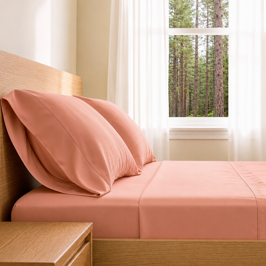 Evermore Vanilla Petal Bamboo Bed Sheets