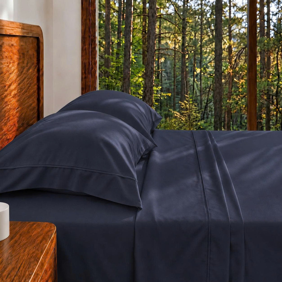 Evermore Midnight Tide Bamboo Bed Sheets